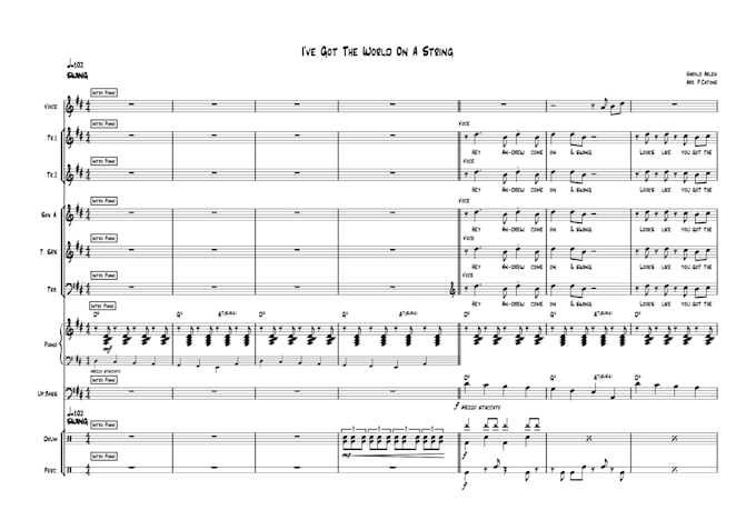 transcribe music or write arrangements for any ensemble requested